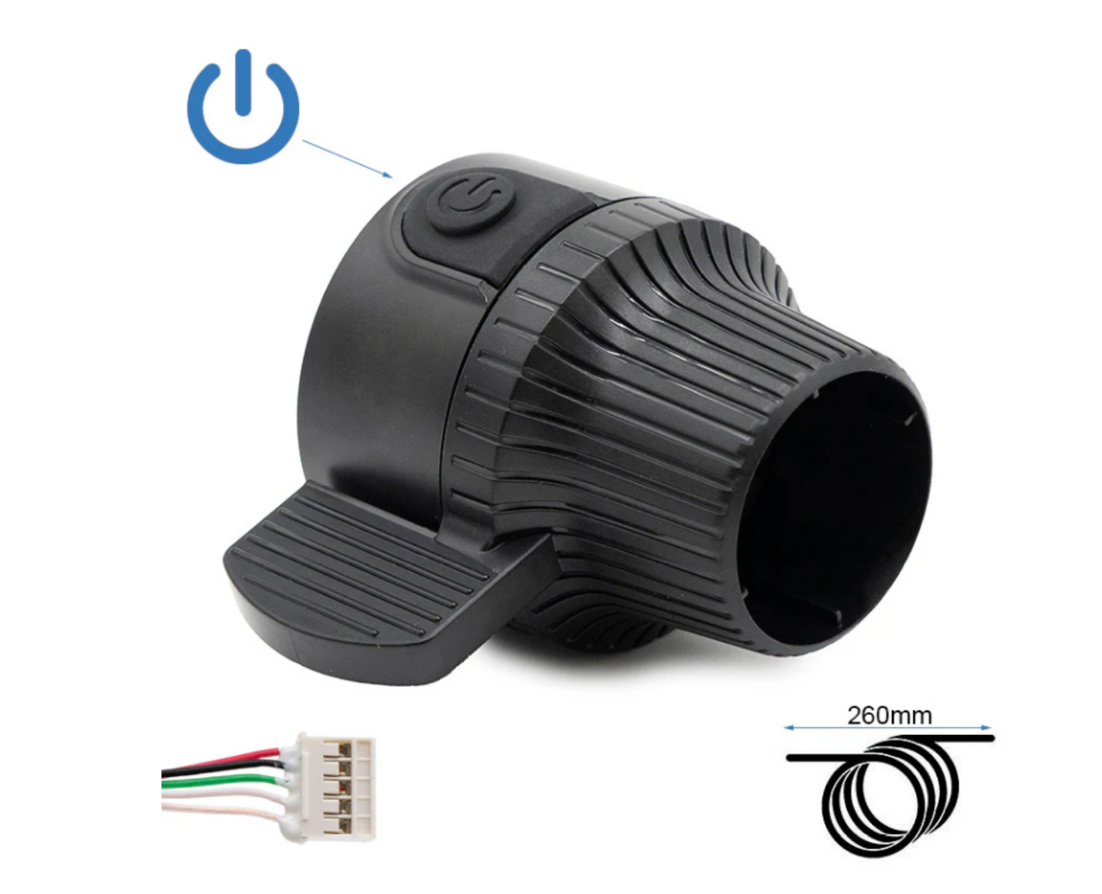 Kukirin G2 gazo rankenele